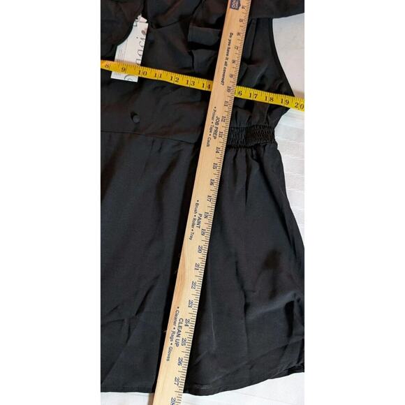 Maacie Womens Maternity V Neck Short Ruffle Sheer Sleeve Blouse XL - Picture 9 of 11